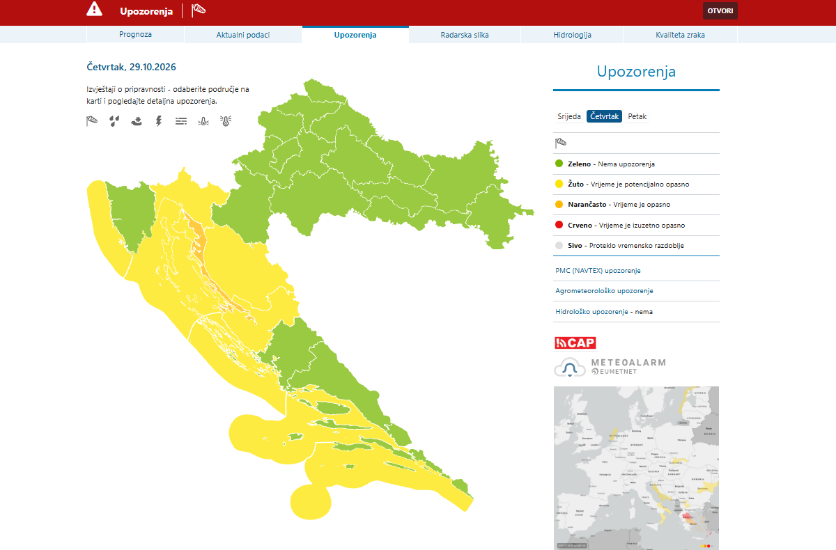 VREMENSKO UPOZORENJE